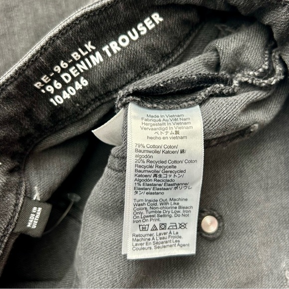 J Crew High-Rise Sailor '96 Denim Trouser Jeans Washed Black Size 28 NWOT - Picture 12 of 16